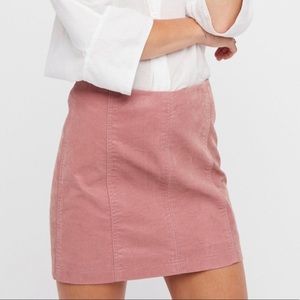 FREE PEOPLE Vegan Suede MODERN FEMME Pencil skirt